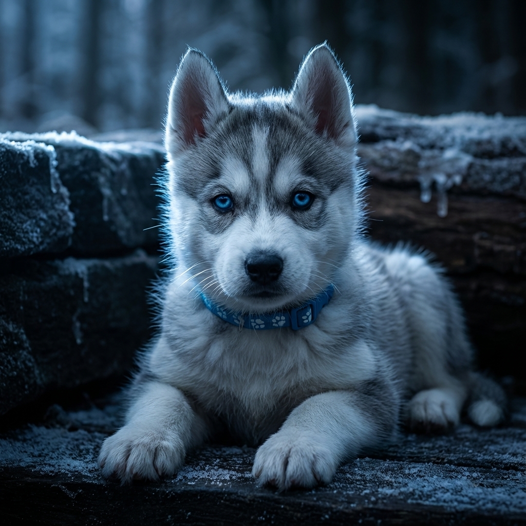 Azure — Husky de Sibérie